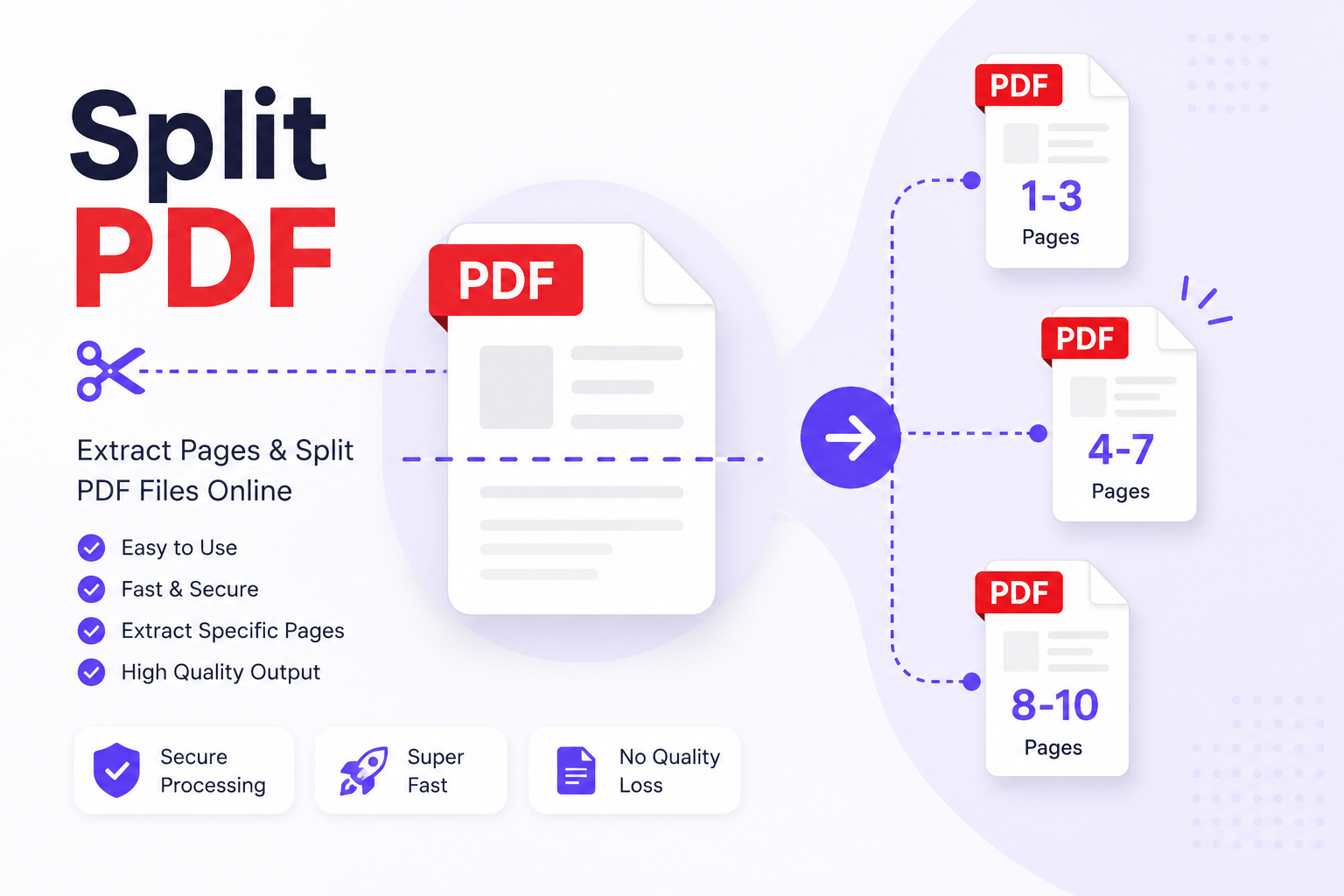 Split PDF Online Free – Extract & Separate PDF Pages Instantly