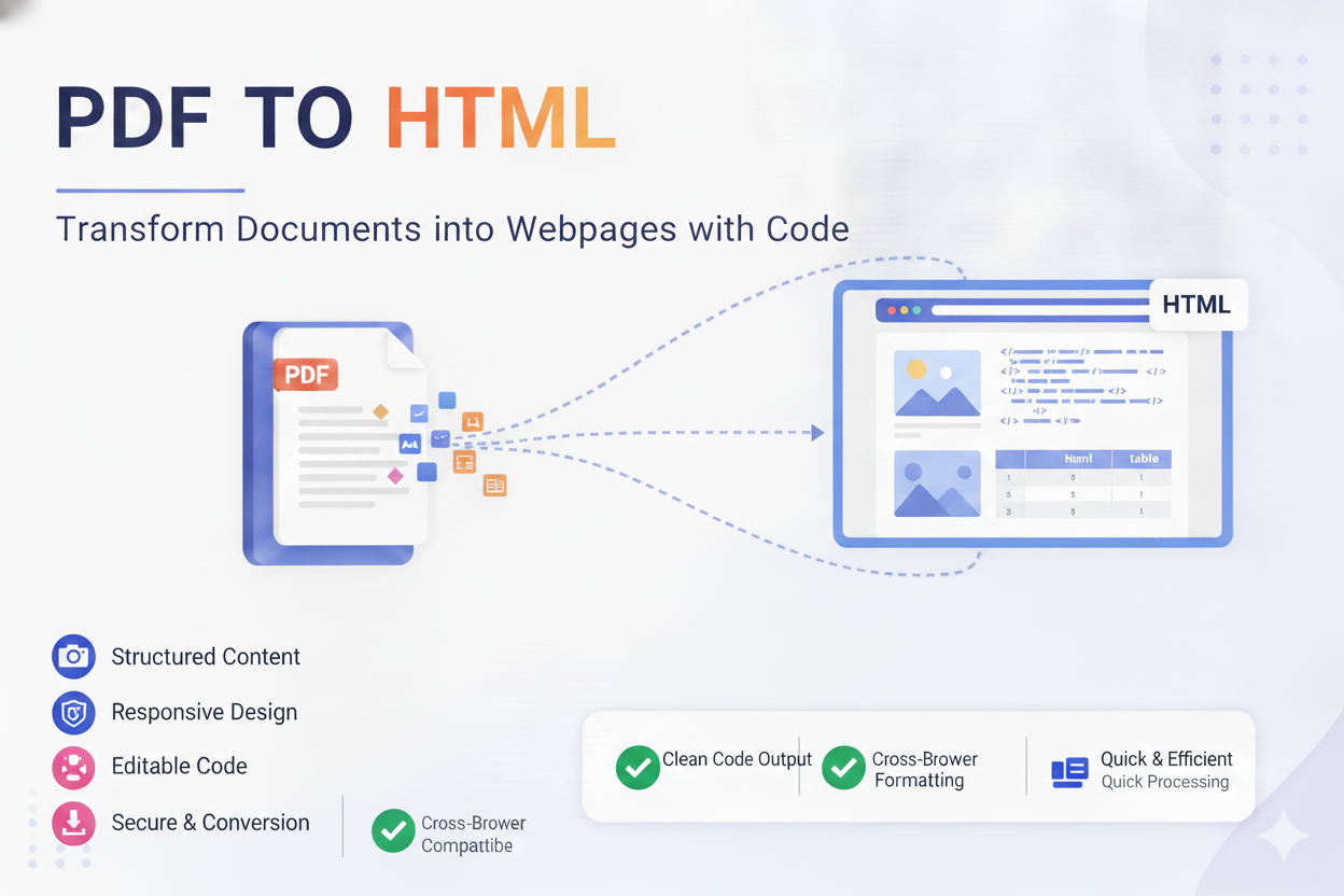 Convert PDF to HTML Online Free: Publish PDF Content on the Web Easily