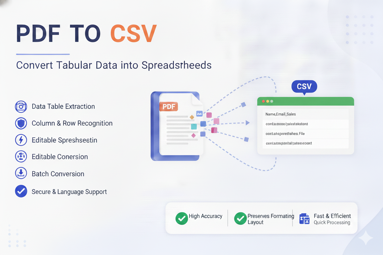 Convert PDF to CSV Online Free: Extract Structured Data in Seconds