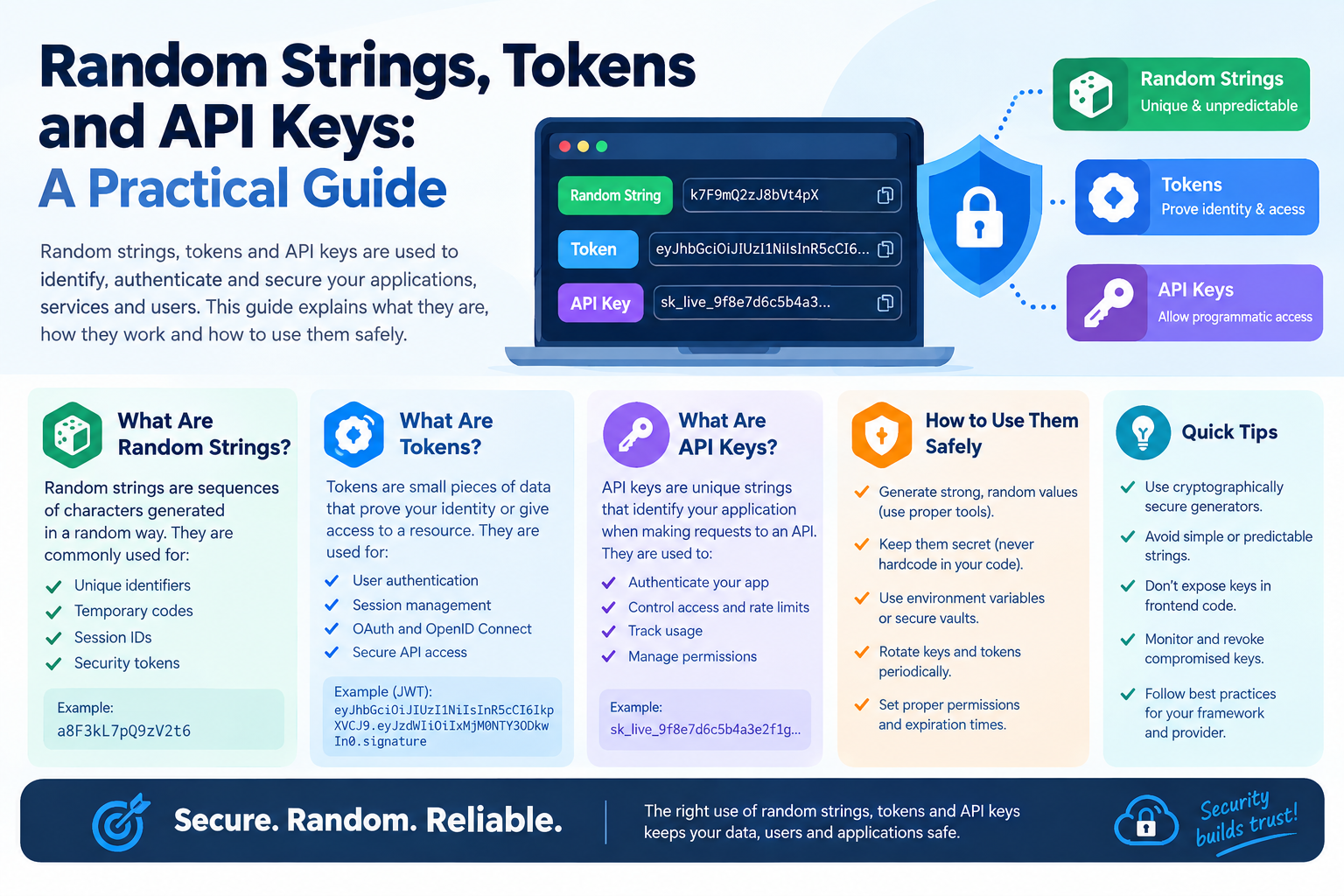 Random Strings, Tokens and API Keys: A Practical Guide
