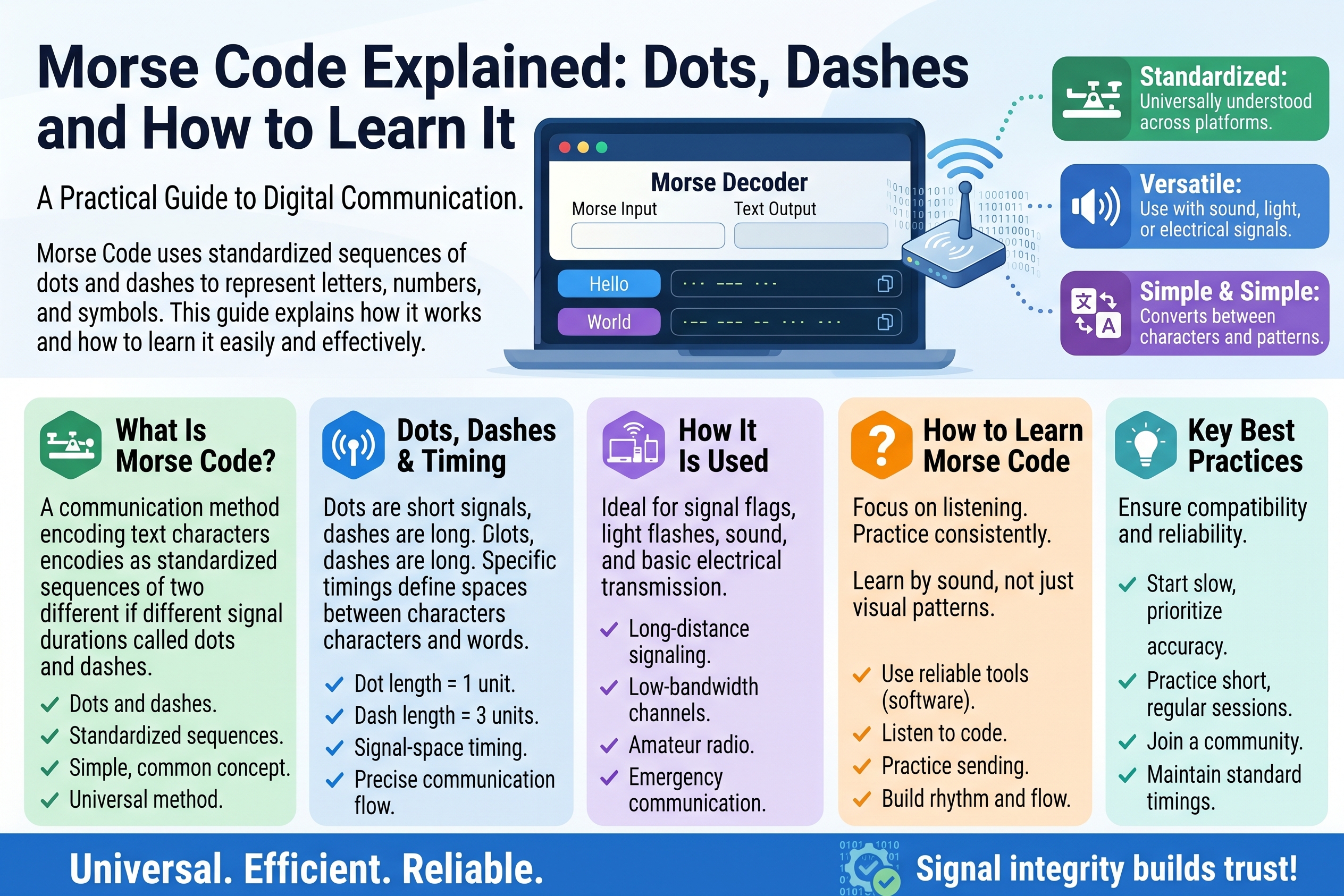Morse Code Explained: Dots, Dashes and How to Learn It
